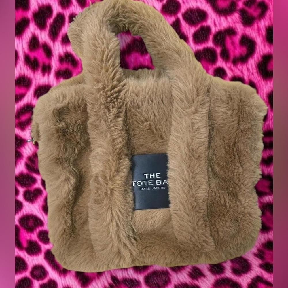 Marc Jacobs Tan Faux Fur Tote